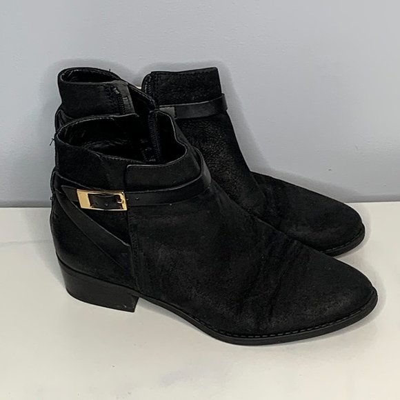 River Island Suede Boots with Heel - Picture 2 of 2